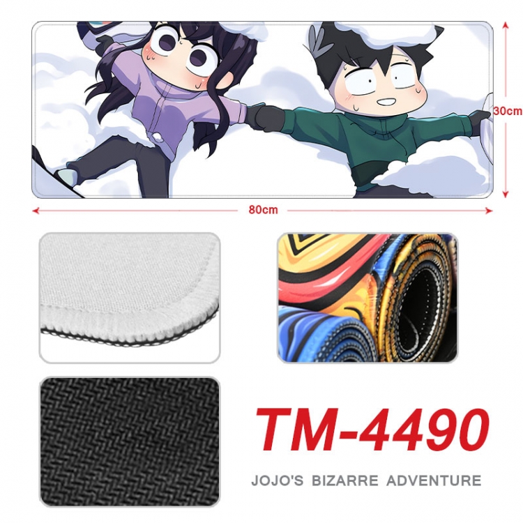 Komi-san wa, Komyushou Desu Anime peripheral new lock edge mouse pad 80X30cm  