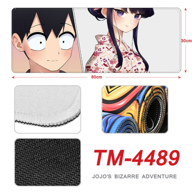 Komi-san wa, Komyushou Desu Anime peripheral new lock edge mouse pad 80X30cm  