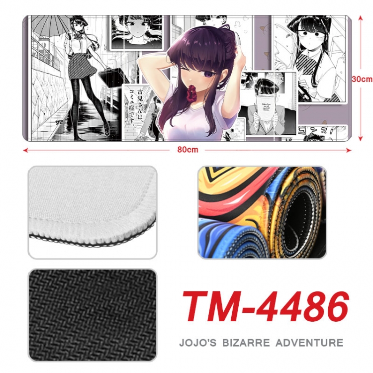 Komi-san wa, Komyushou Desu Anime peripheral new lock edge mouse pad 80X30cm  