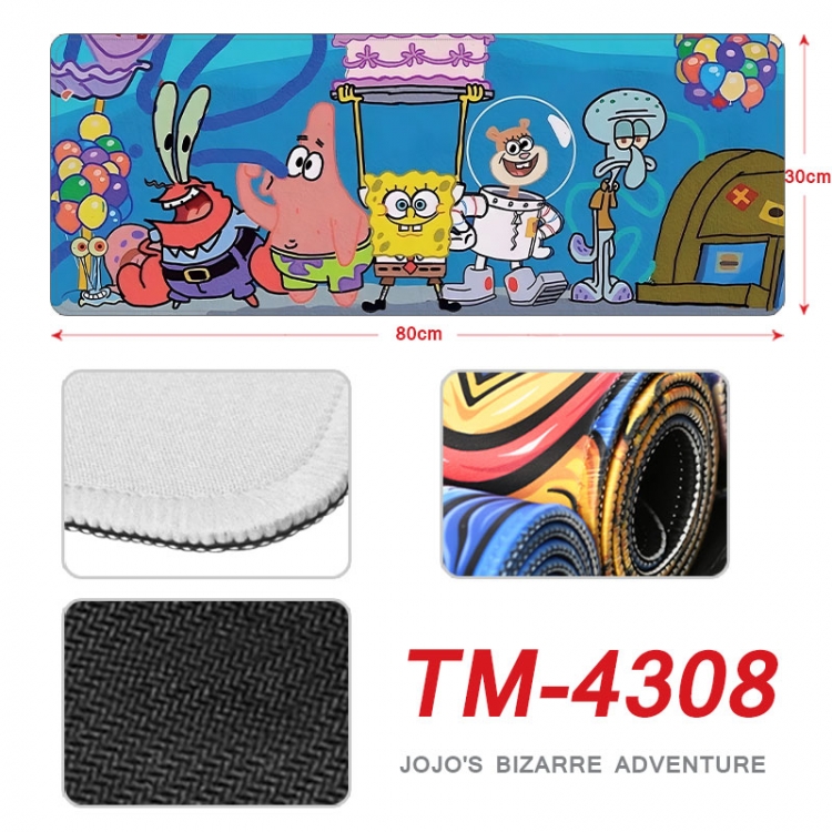 SpongeBob Anime peripheral new lock edge mouse pad 80X30cm   tm-4308