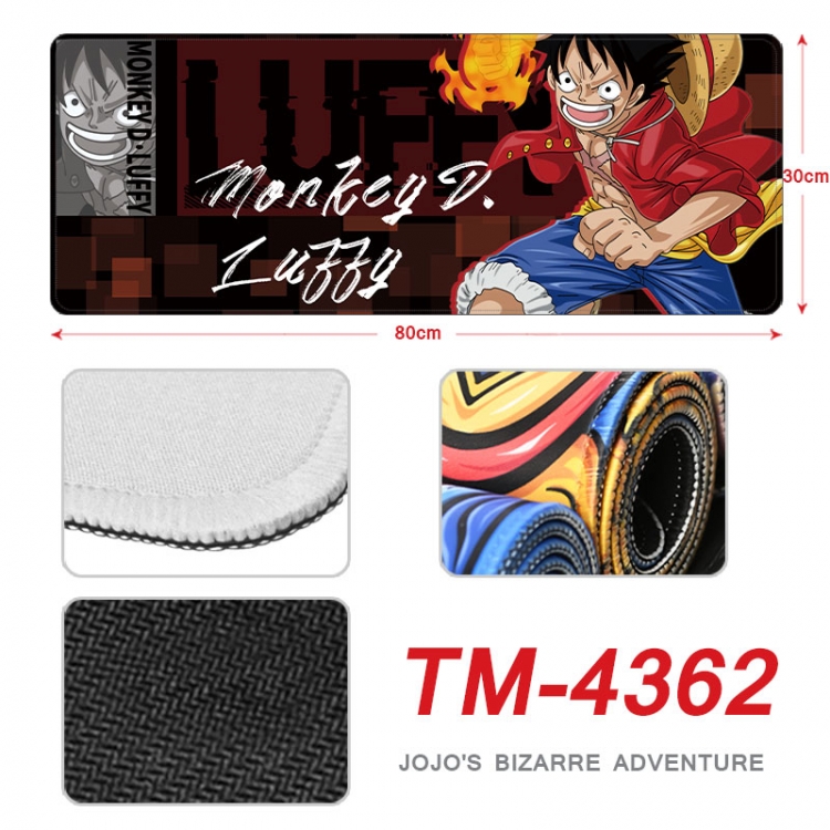 One Piece Anime peripheral new lock edge mouse pad 80X30cm  