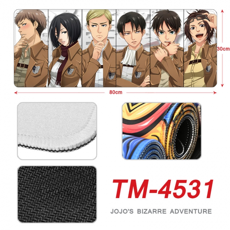 Shingeki no Kyojin Anime peripheral new lock edge mouse pad 80X30cm   tm-4531