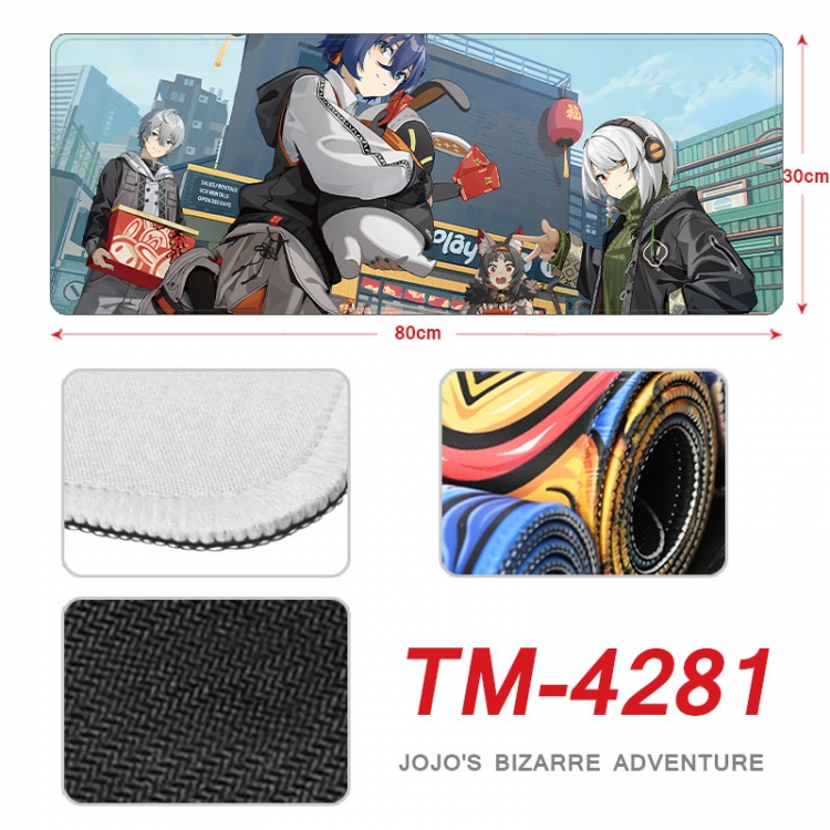 Zenless Zone Zero Anime peripheral new lock edge mouse pad 80X30cm    tm-4281