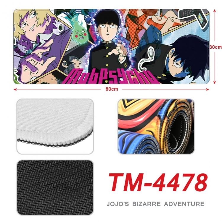 Mob Psycho 100 Anime peripheral new lock edge mouse pad 80X30cm  tm-4478