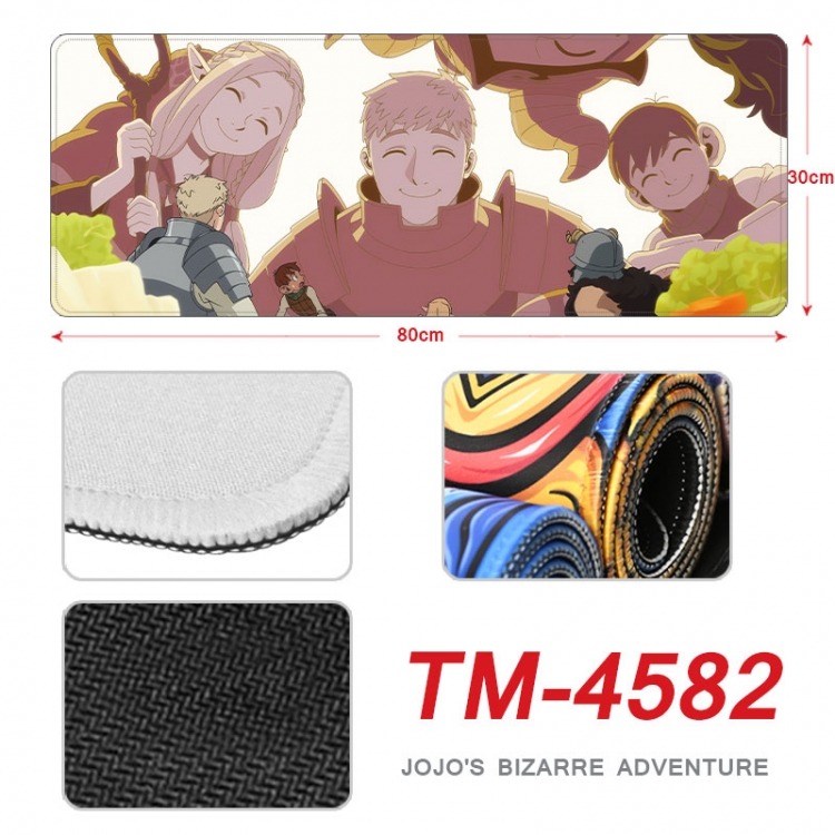 Delicious in Dungeon Anime peripheral new lock edge mouse pad 80X30cm  