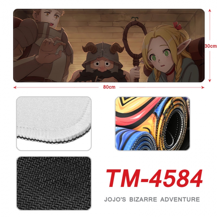 Delicious in Dungeon Anime peripheral new lock edge mouse pad 80X30cm  