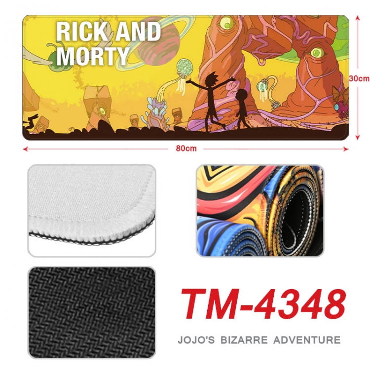 Rick and Morty Anime peripheral new lock edge mouse pad 80X30cm tm-4348