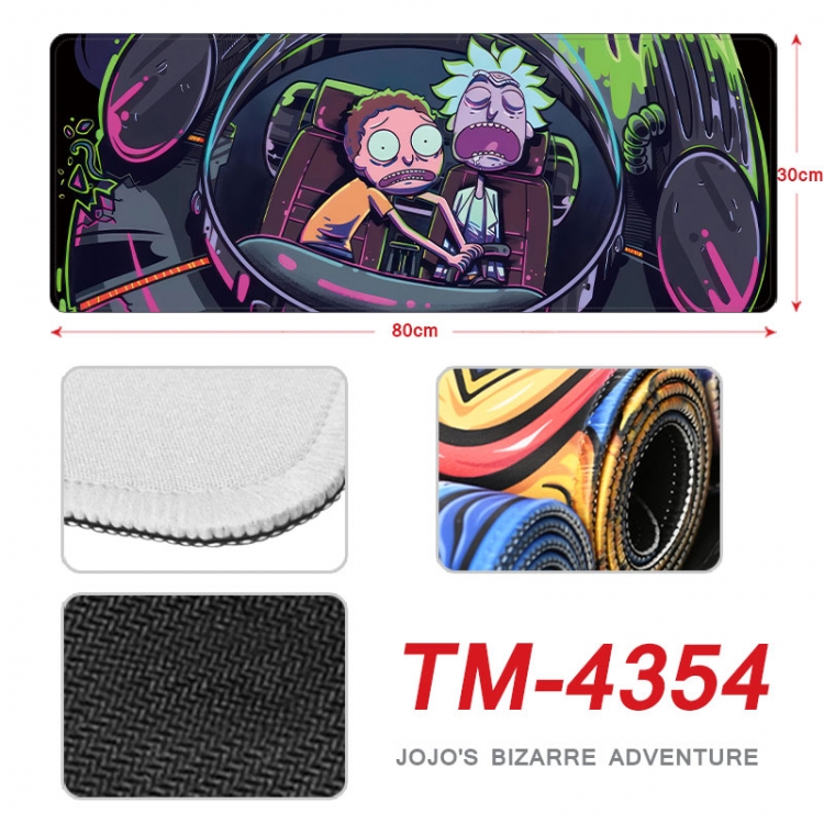 Rick and Morty Anime peripheral new lock edge mouse pad 80X30cm   tm-4354