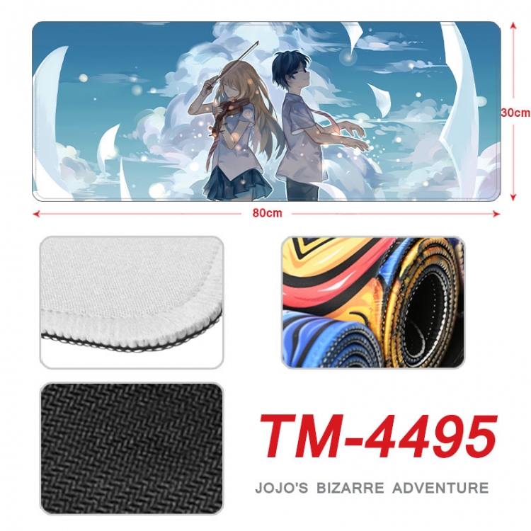 Your Lie in April Anime peripheral new lock edge mouse pad 80X30cm  tm-4495