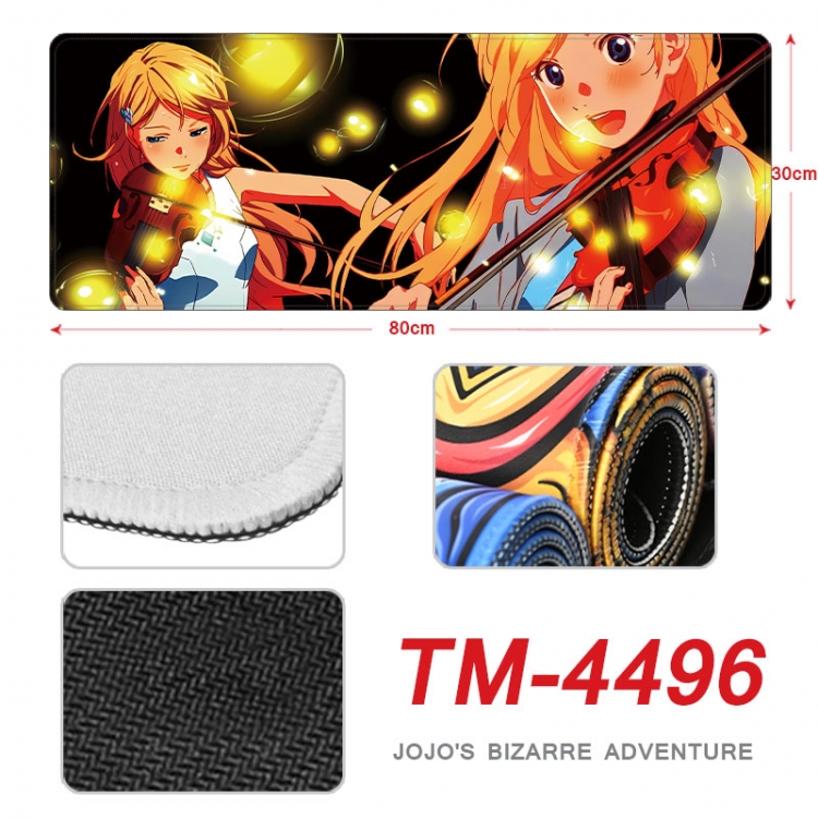 Your Lie in April Anime peripheral new lock edge mouse pad 80X30cm  tm-4496