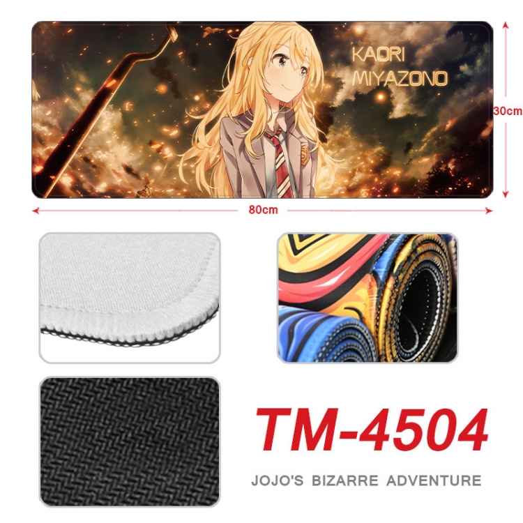 Your Lie in April Anime peripheral new lock edge mouse pad 80X30cm   tm-4504