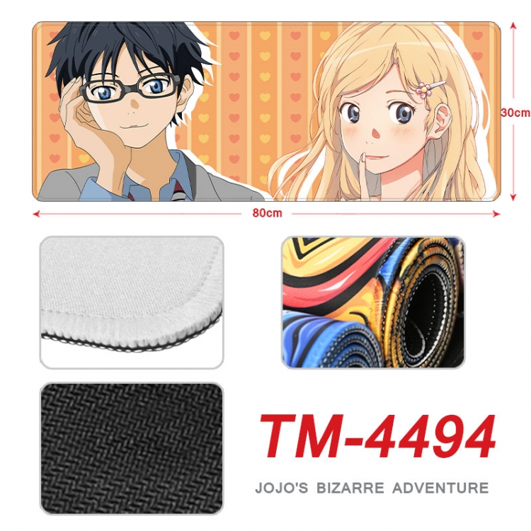 Your Lie in April Anime peripheral new lock edge mouse pad 80X30cm   tm-4494