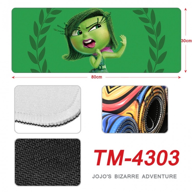 Inside Out Anime peripheral new lock edge mouse pad 80X30cm tm-4303