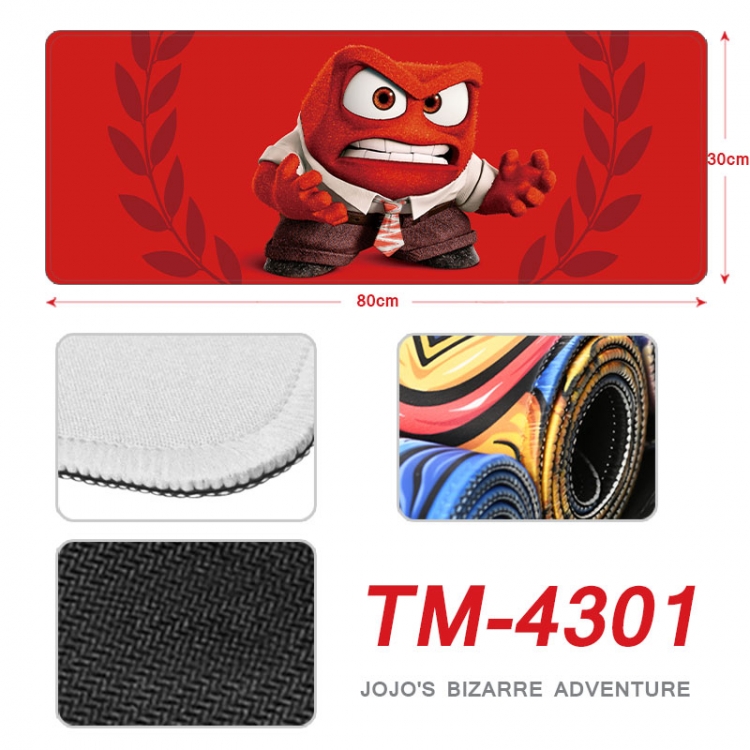 Inside Out Anime peripheral new lock edge mouse pad 80X30cm   tm-4301