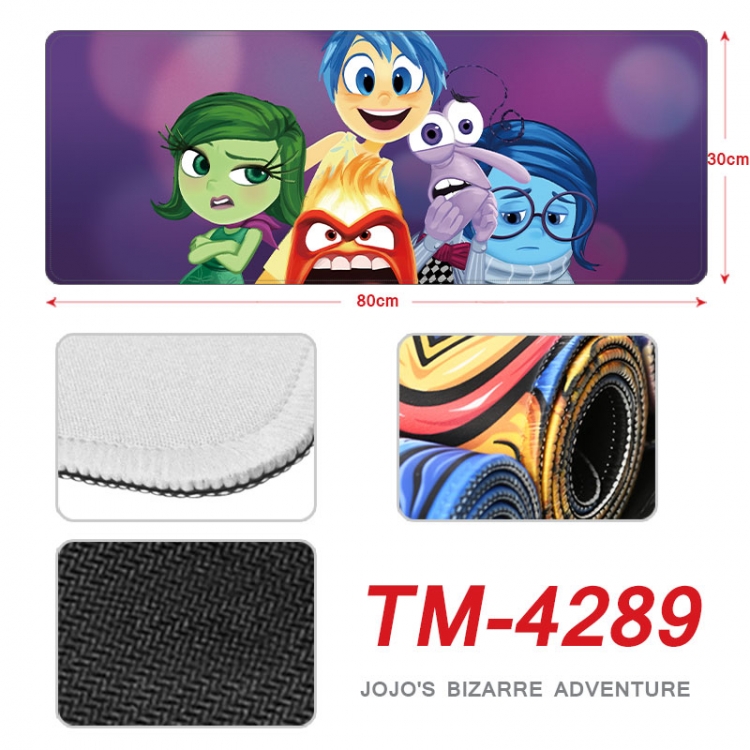 Inside Out Anime peripheral new lock edge mouse pad 80X30cm tm-4289