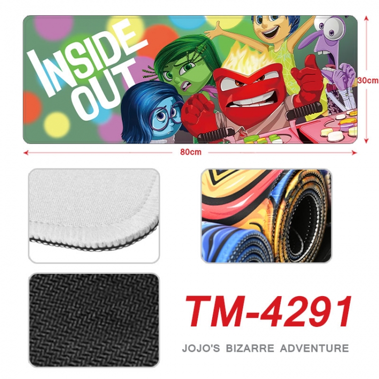 Inside Out Anime peripheral new lock edge mouse pad 80X30cm  tm-4291