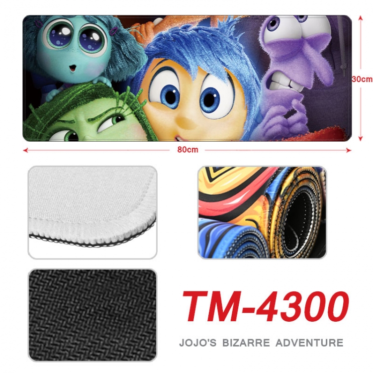 Inside Out Anime peripheral new lock edge mouse pad 80X30cm  tm-4300