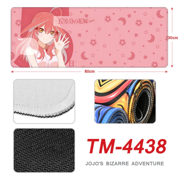 The Quintessential Qunintupiets Frosted Anime peripheral new lock edge mouse pad 80X30cm  tm-4438