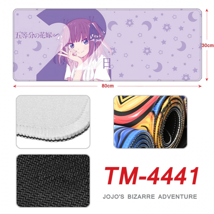 The Quintessential Qunintupiets Frosted Anime peripheral new lock edge mouse pad 80X30cm tm-4441