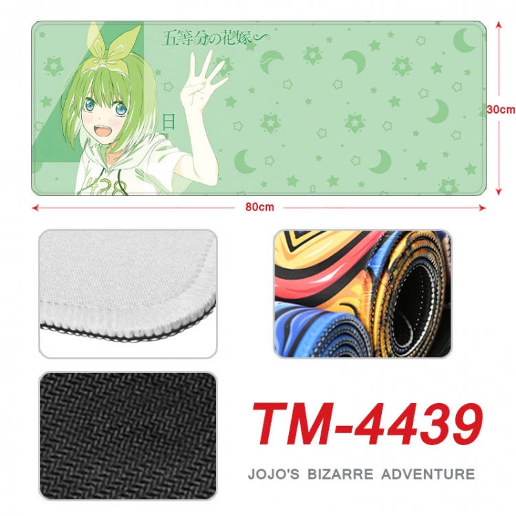 The Quintessential Qunintupiets Frosted Anime peripheral new lock edge mouse pad 80X30cm tm-4439