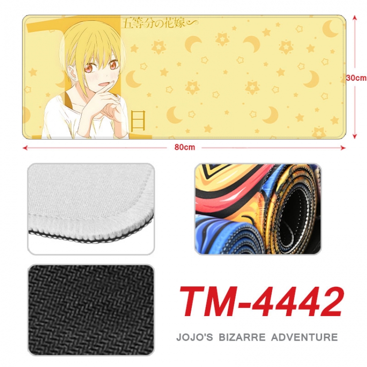 The Quintessential Qunintupiets Frosted Anime peripheral new lock edge mouse pad 80X30cm tm-4442