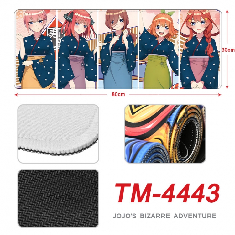 The Quintessential Qunintupiets Frosted Anime peripheral new lock edge mouse pad 80X30cm  tm-4443