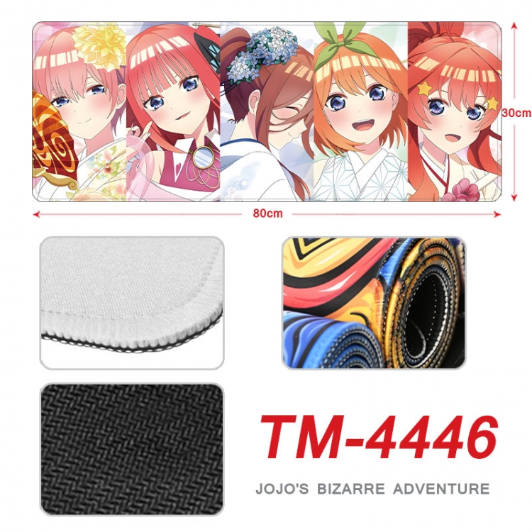 The Quintessential Qunintupiets Frosted Anime peripheral new lock edge mouse pad 80X30cm  tm-4446