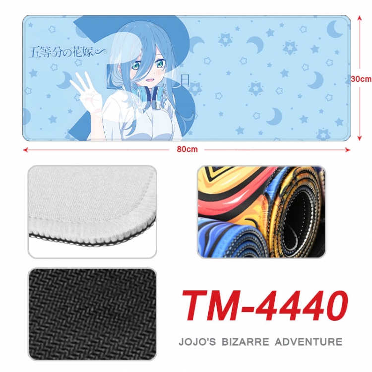 The Quintessential Qunintupiets Frosted Anime peripheral new lock edge mouse pad 80X30cm   tm-4440