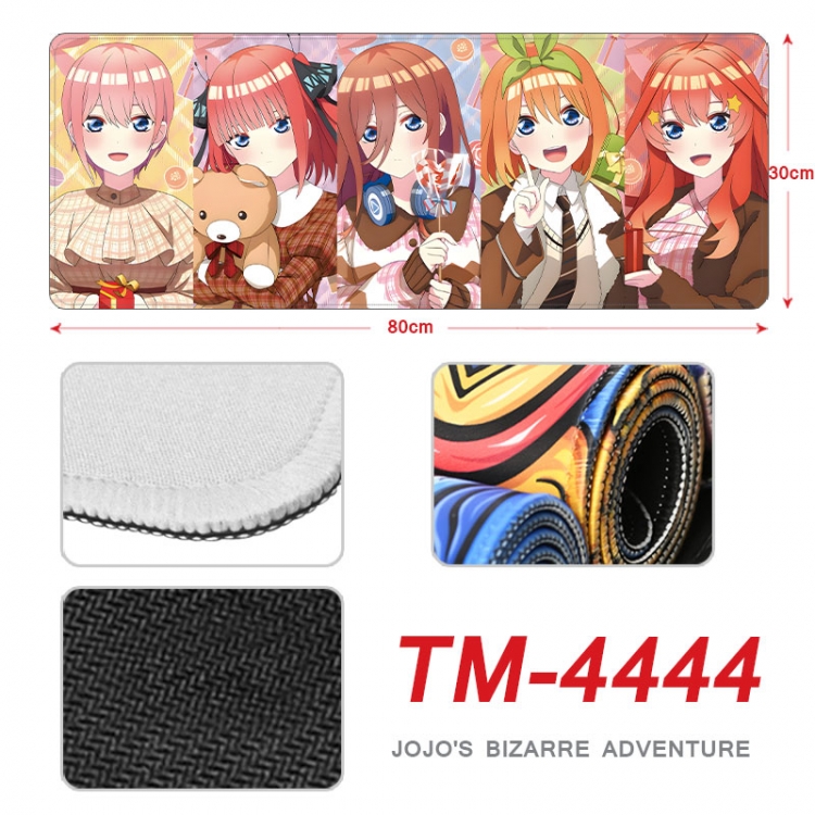 The Quintessential Qunintupiets Frosted Anime peripheral new lock edge mouse pad 80X30cm   tm-4444