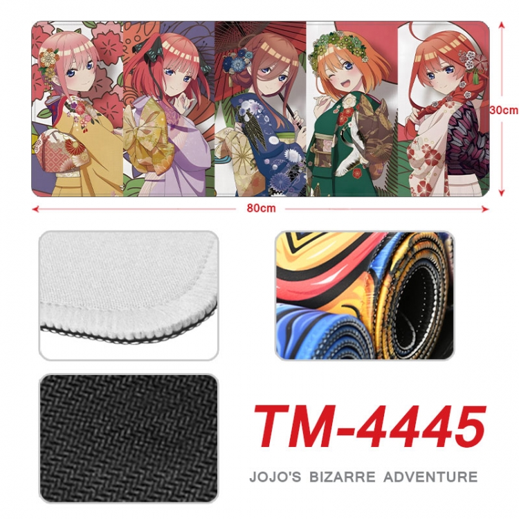 The Quintessential Qunintupiets Frosted Anime peripheral new lock edge mouse pad 80X30cm  tm-4445