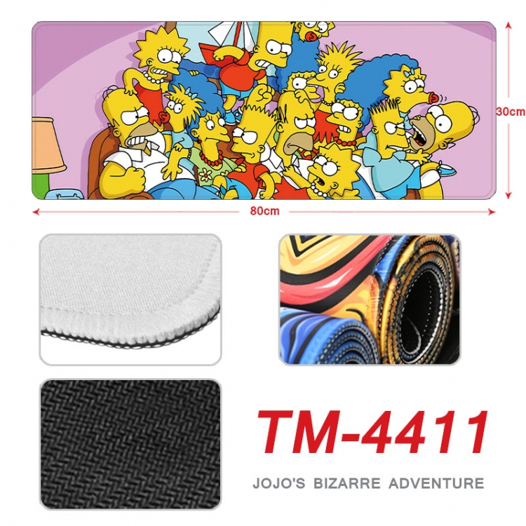 The Simpsons Anime peripheral new lock edge mouse pad 80X30cm  tm-4411