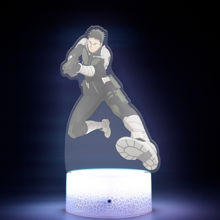 KAIJU NUMBER EIGHT Acrylic Night Light 16 Color-changing USB Interface Box Set 19X7X4CM white base