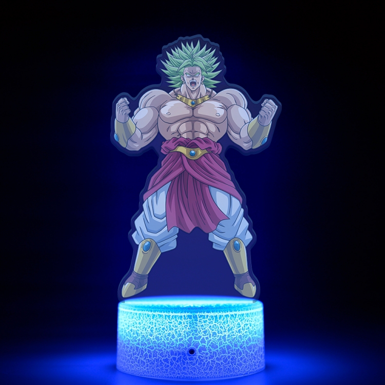 DRAGON BALL Acrylic Night Light 16 Color-changing USB Interface Box Set 19X7X4CM white base