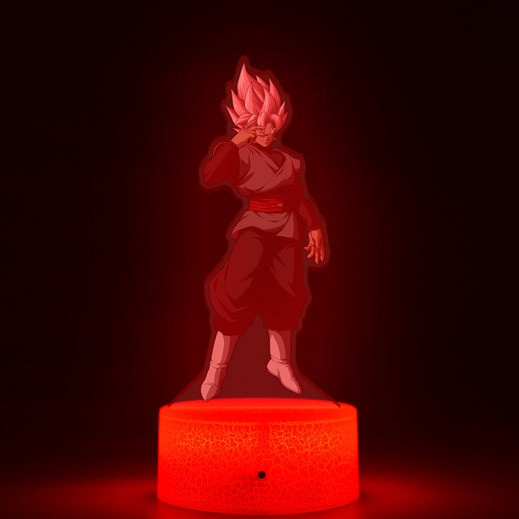 DRAGON BALL Acrylic Night Light 16 Color-changing USB Interface Box Set 19X7X4CM white base