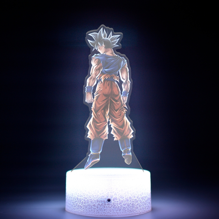 DRAGON BALL Acrylic Night Light 16 Color-changing USB Interface Box Set 19X7X4CM white base