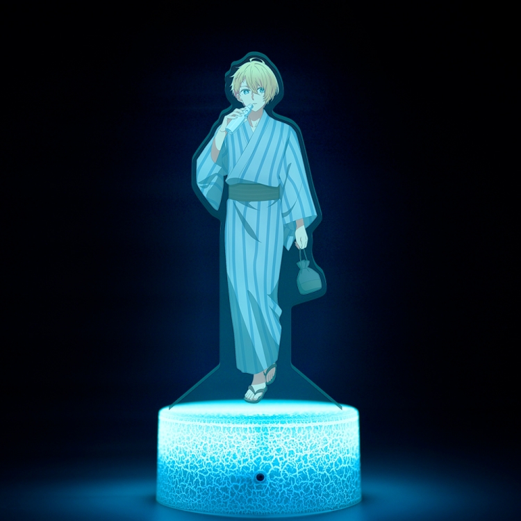 Oshi no ko Acrylic Night Light 16 Color-changing USB Interface Box Set 19X7X4CM white base