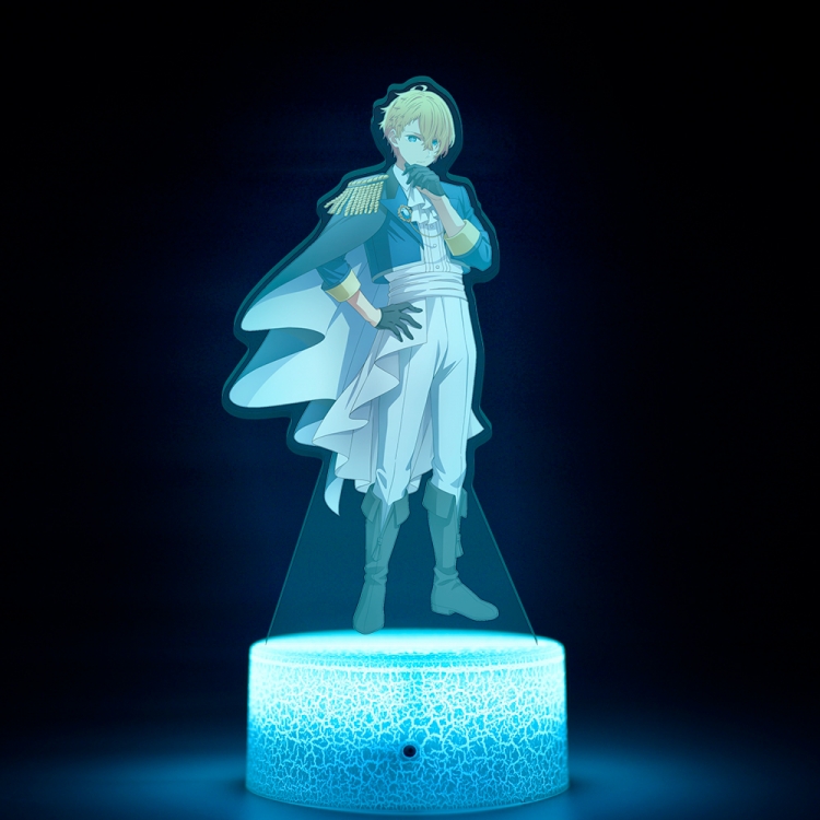 Oshi no ko Acrylic Night Light 16 Color-changing USB Interface Box Set 19X7X4CM white base