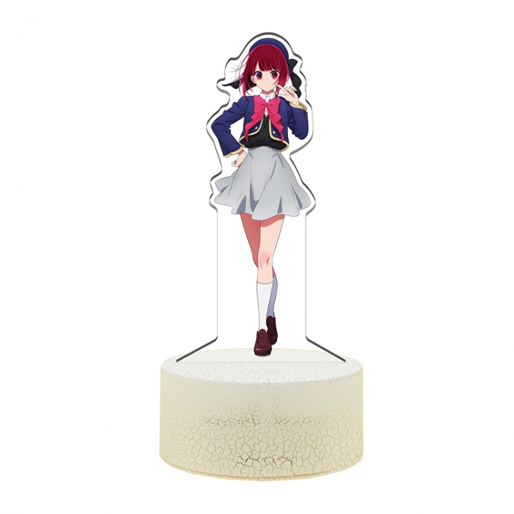 Oshi no ko Acrylic Night Light 16 Color-changing USB Interface Box Set 19X7X4CM white base