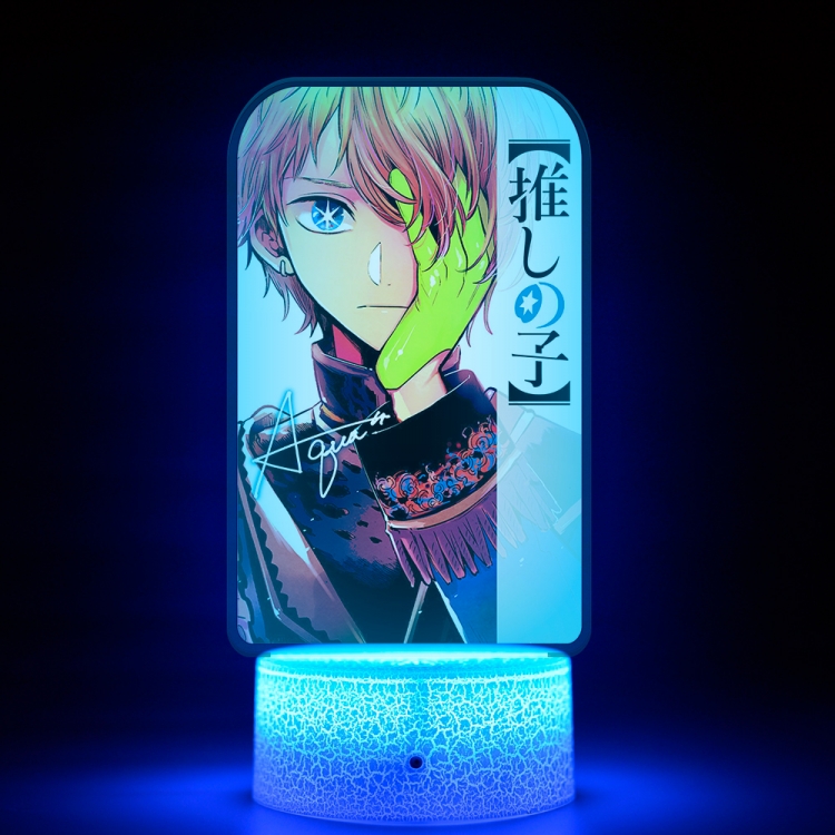 Oshi no ko Acrylic Night Light 16 Color-changing USB Interface Box Set 19X7X4CM white base