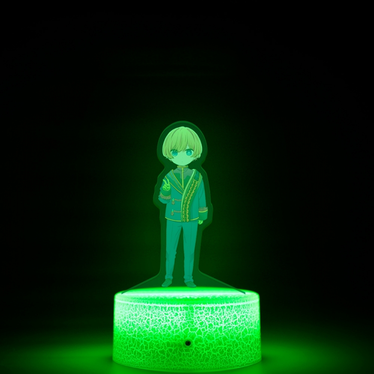 Oshi no ko Acrylic night light 16 kinds of color changing USB interface box 14X7X4CM white base