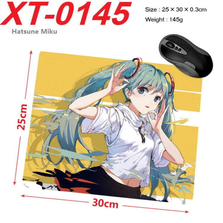 Hatsune Miku Anime peripheral new lock edge mouse pad 25X30cm  xt-0145