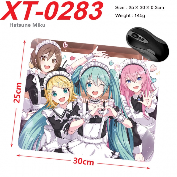 Hatsune Miku Anime peripheral new lock edge mouse pad 25X30cm  xt-0283