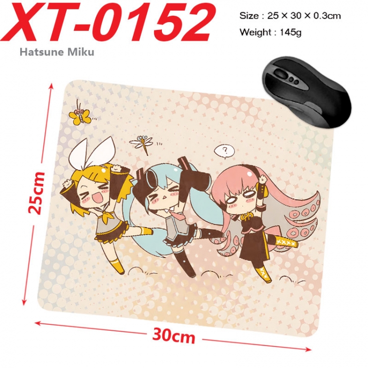 Hatsune Miku Anime peripheral new lock edge mouse pad 25X30cm  xt-0152