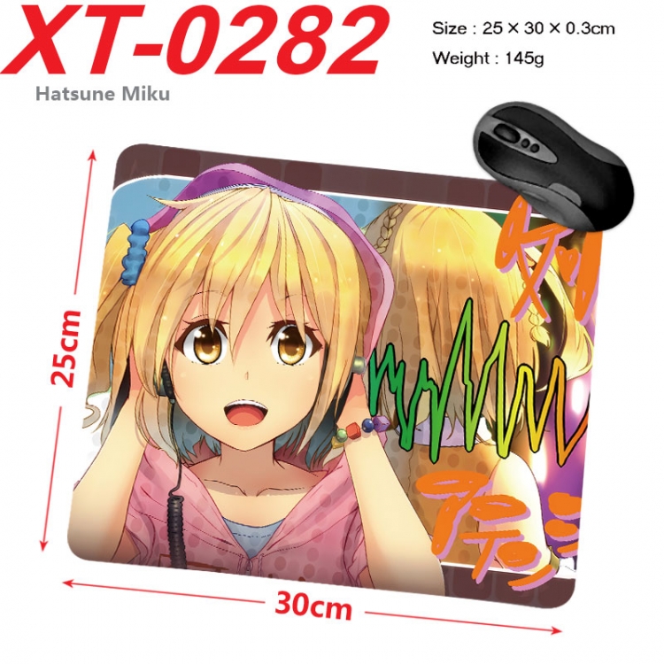 Hatsune Miku Anime peripheral new lock edge mouse pad 25X30cm  xt-0282