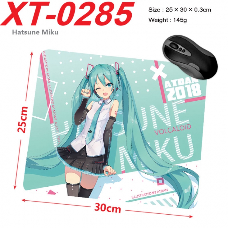 Hatsune Miku Anime peripheral new lock edge mouse pad 25X30cm xt-0285