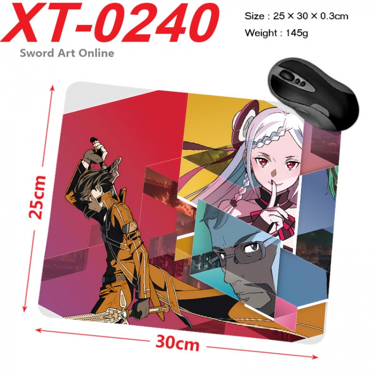 Sword Art Online Anime peripheral new lock edge mouse pad 25X30cm  xt-0240