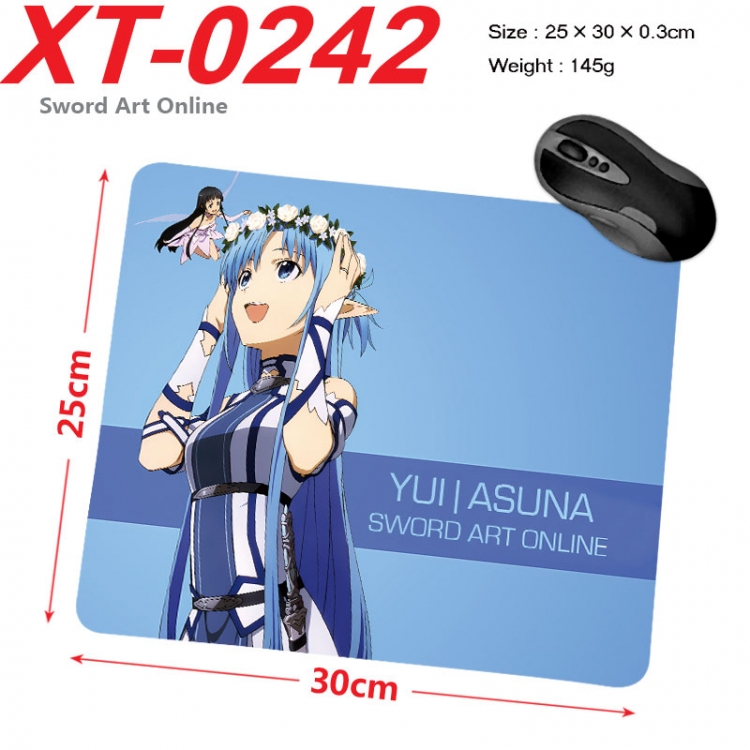 Sword Art Online Anime peripheral new lock edge mouse pad 25X30cm xt-0242