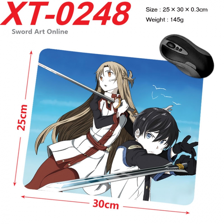 Sword Art Online Anime peripheral new lock edge mouse pad 25X30cm  xt-0248