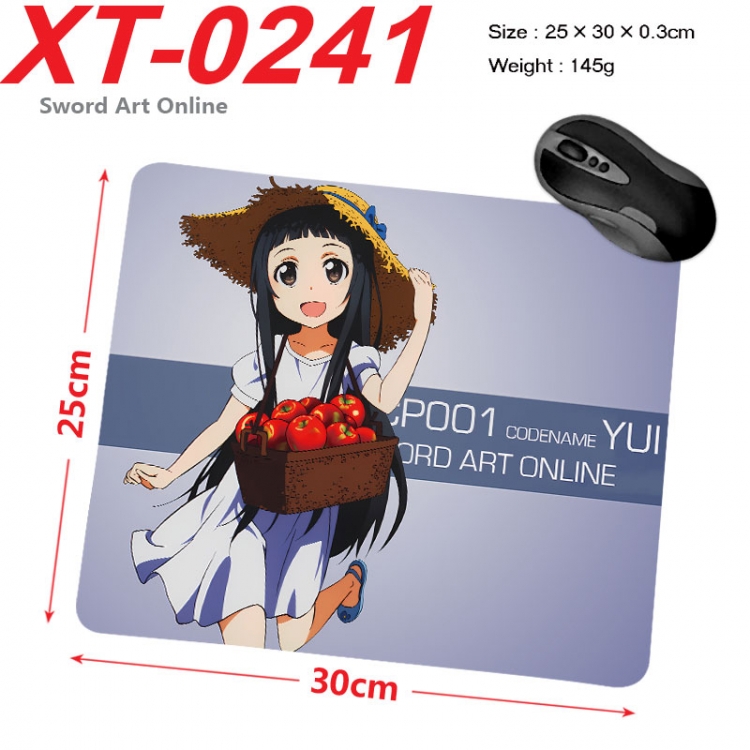 Sword Art Online Anime peripheral new lock edge mouse pad 25X30cm  xt-0241