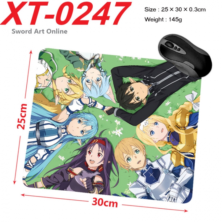 Sword Art Online Anime peripheral new lock edge mouse pad 25X30cm  xt-0247